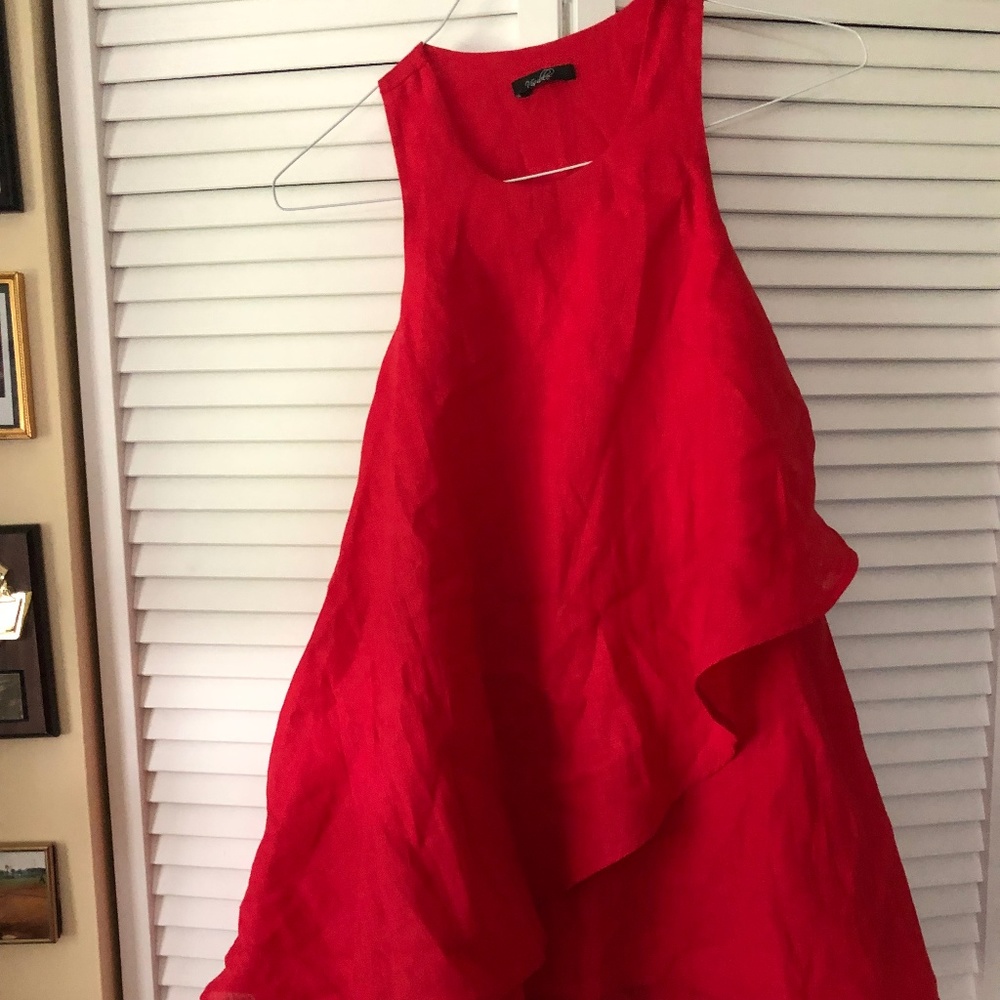 Visible Womans Red Dress